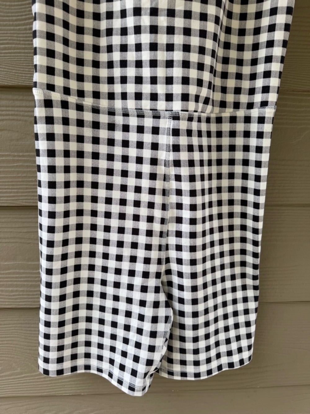 OLD NAVY Power Chill Black White Gingham Bodysuit Romper Size L - Picture 13 of 15